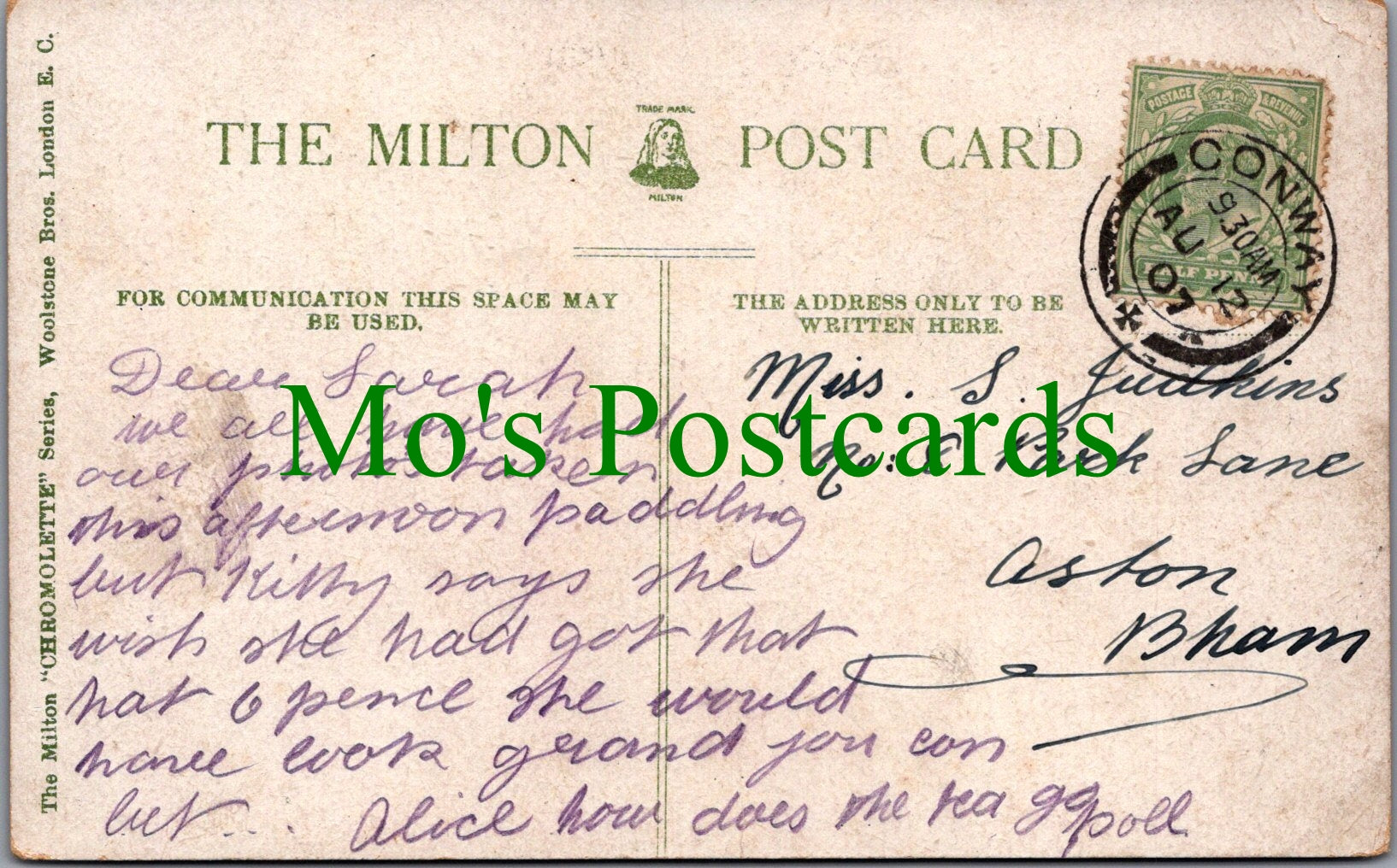 Wales Postcard - Little Ormes Head, Llandudno  SW11868