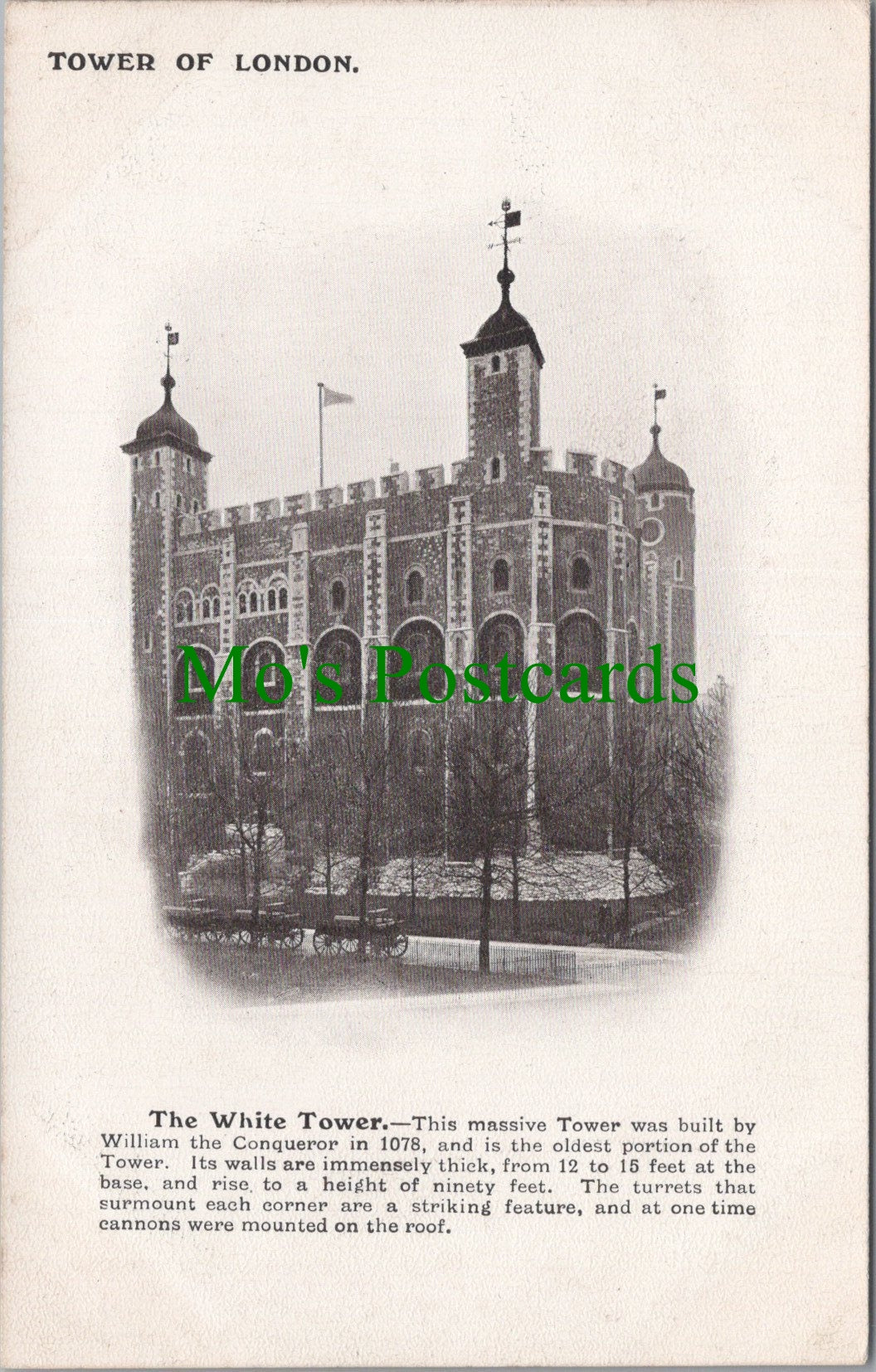 London Postcard - The Tower of London - The White Tower  SW11875