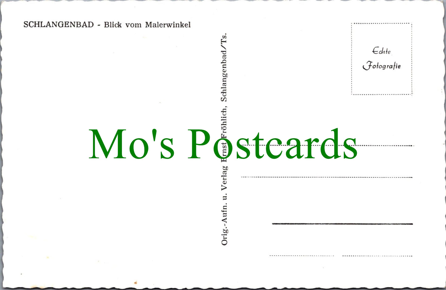 Germany Postcard - Schlangenbad, Blick Vom Malerwinkel SW11902