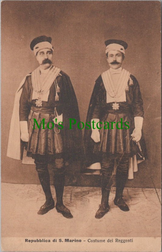 San Marino Postcard - Costume Dei Reggenti SW11919