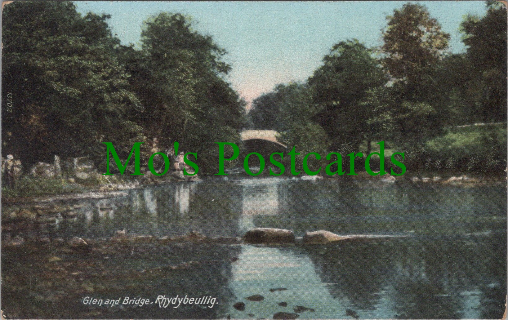 Wales Postcard - Glen and Bridge, Rhydybeullig  SW11938