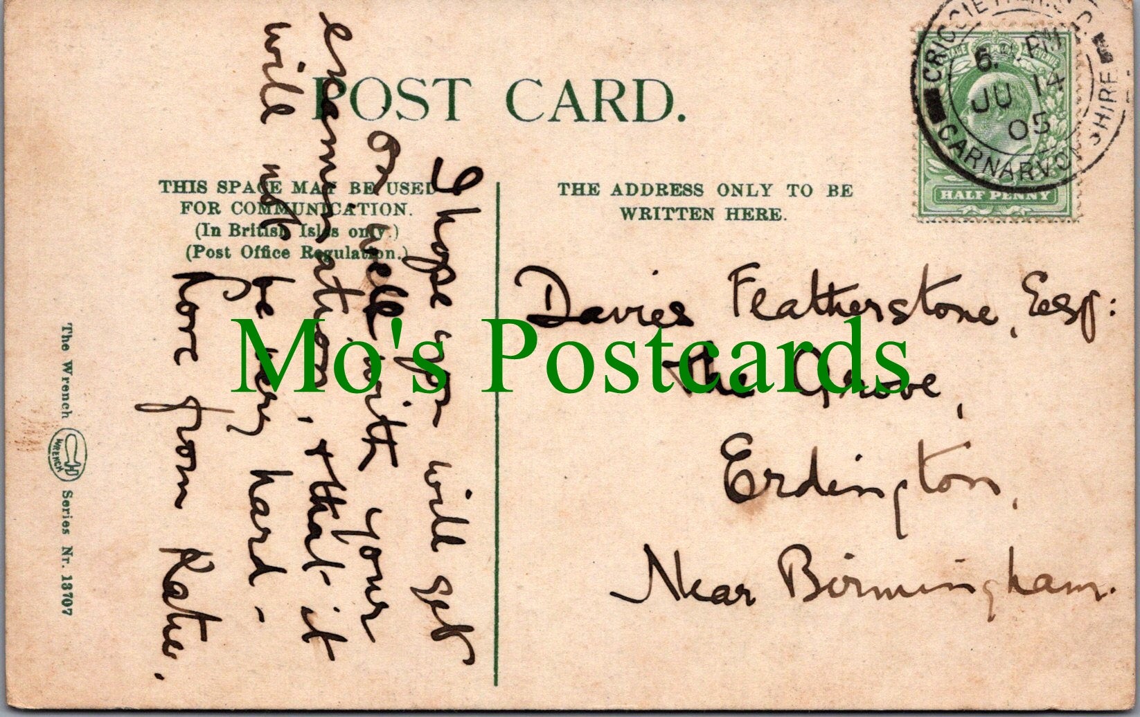 Wales Postcard - Glen and Bridge, Rhydybeullig  SW11938
