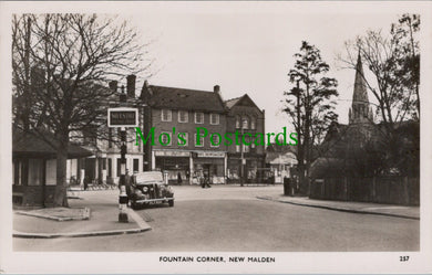 London Postcard - New Malden, Fountain Corner   RT3