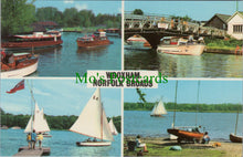 Load image into Gallery viewer, Norfolk Postcard - Wroxham, The Norfolk Broads     SW13435
