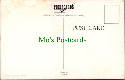 Holiday Message Postcard - Ferris wheel, Amusement Ride  SW13407