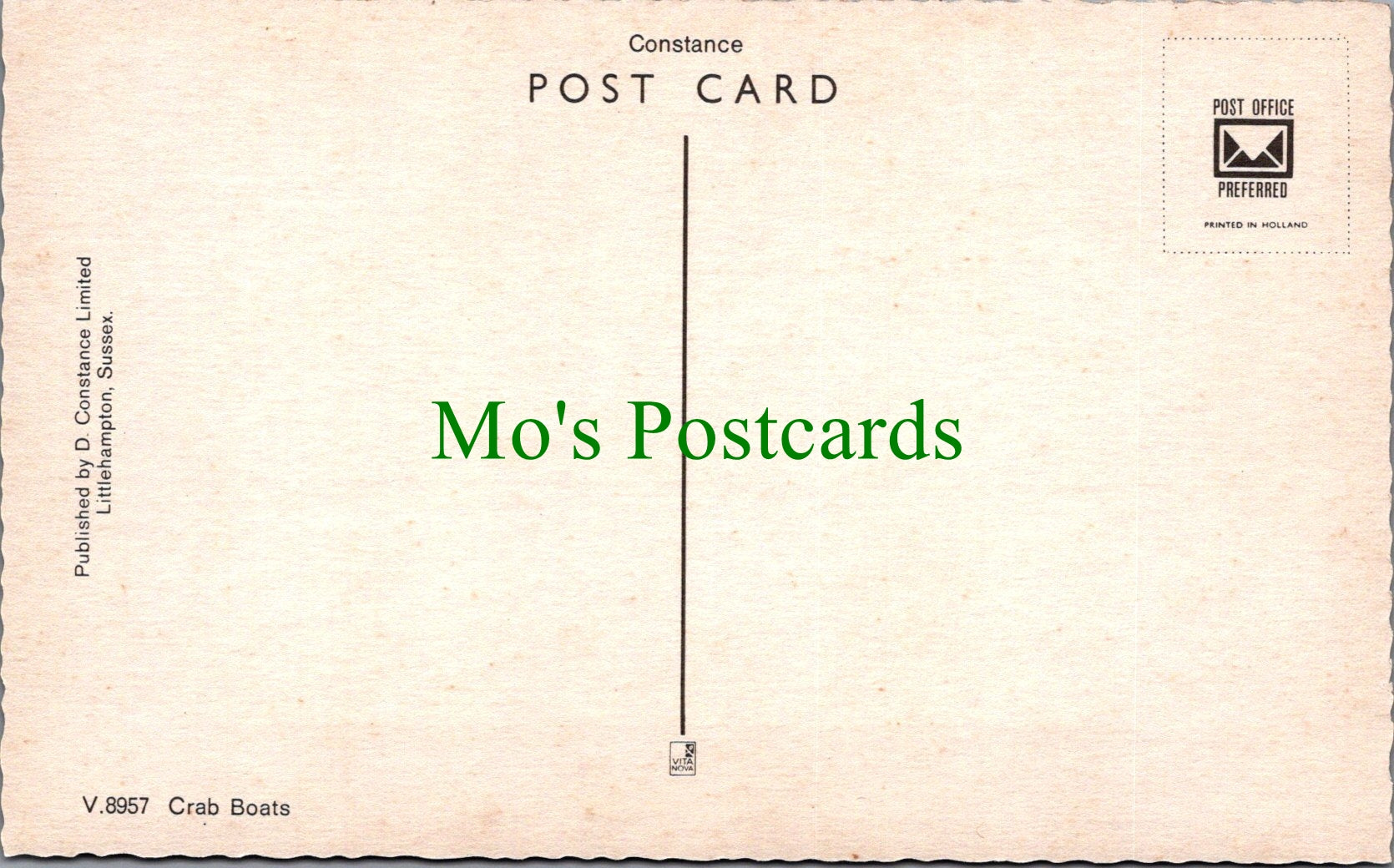 Occupations Postcard - Crab Boats, Fishing, Fishermen  SW13413