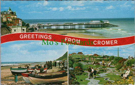 Norfolk Postcard - Greetings From Cromer   SW13425