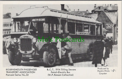 Dorset Postcard - Bournemouth Passenger Transport Bus SW13444