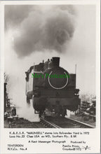 Load image into Gallery viewer, Railway Transport Postcard - K &amp; E.S.R &quot;Maunsell&quot; Storms Into Rolvenden Yard SW13523
