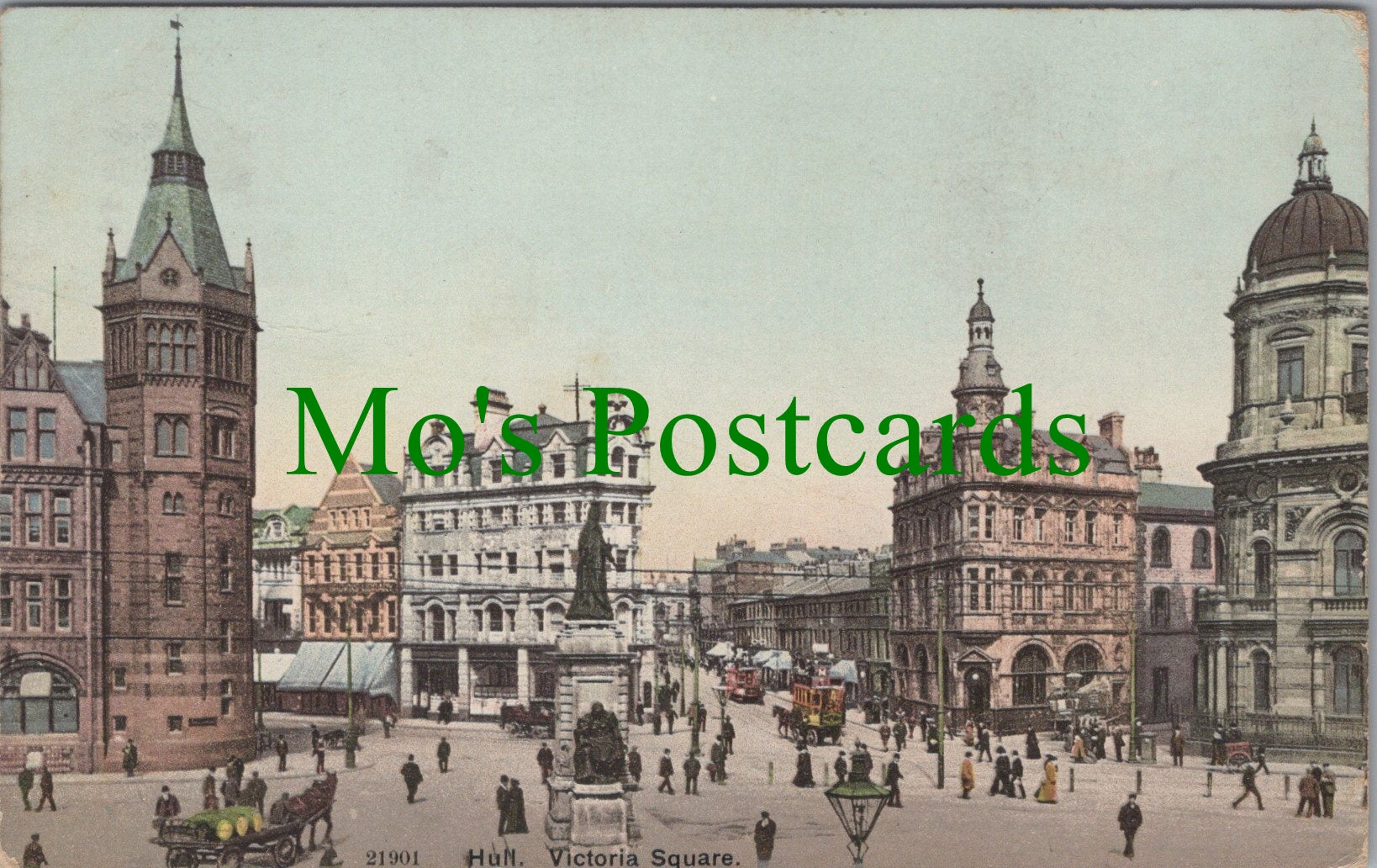 Yorkshire Postcard - Hull, Victoria Square  SW11998