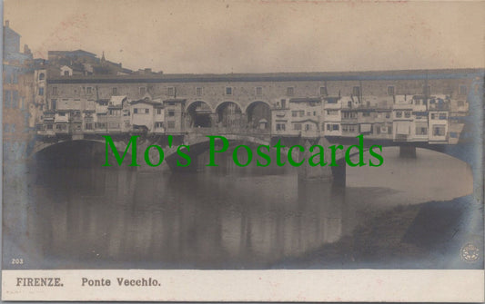 Italy Postcard - Florence, Firenze, Ponte Vecchio SW12025
