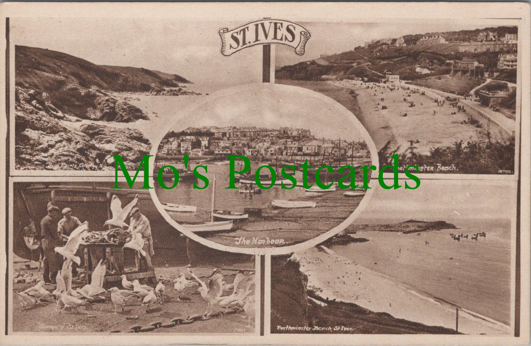 Cornwall Postcard - Views of St Ives  SW12028