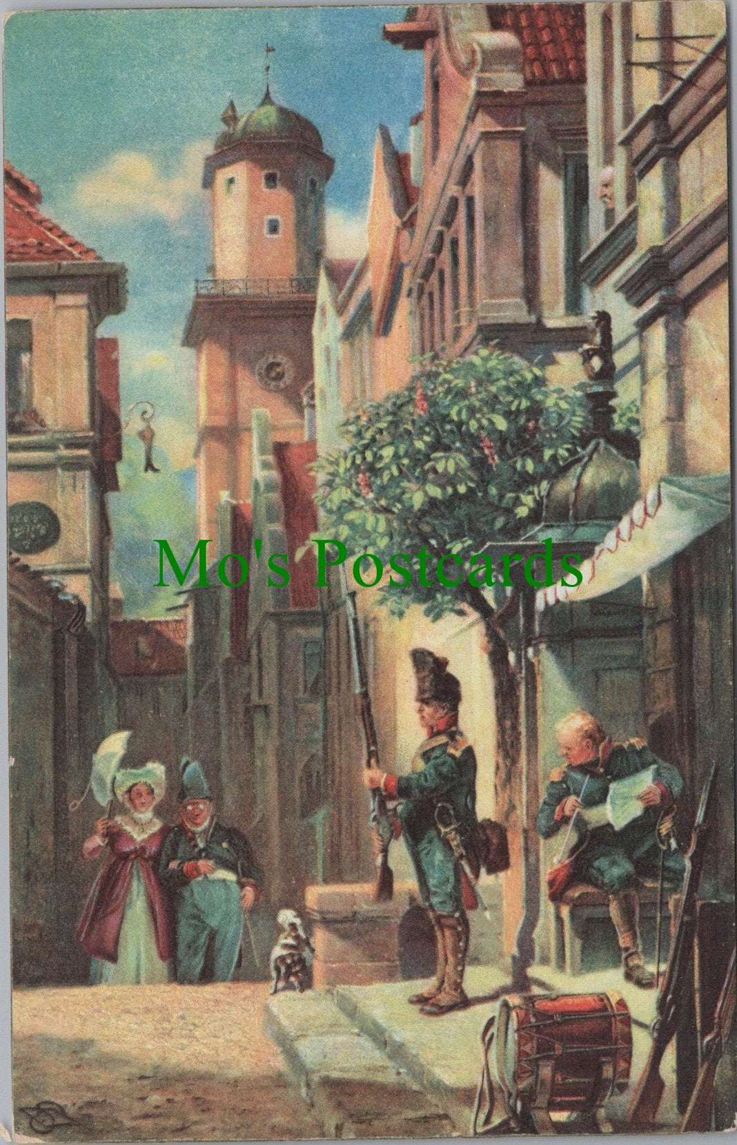 Germany Postcard - Munich, "He Comes", Karl Spitzweg SW12039