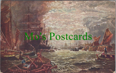 Art Postcard - The Pool of London, Artist Vicat Cole SW12042