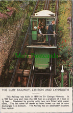 Load image into Gallery viewer, Devon Postcard - The Cliff Railway, Lynton and Lynmouth SW12046
