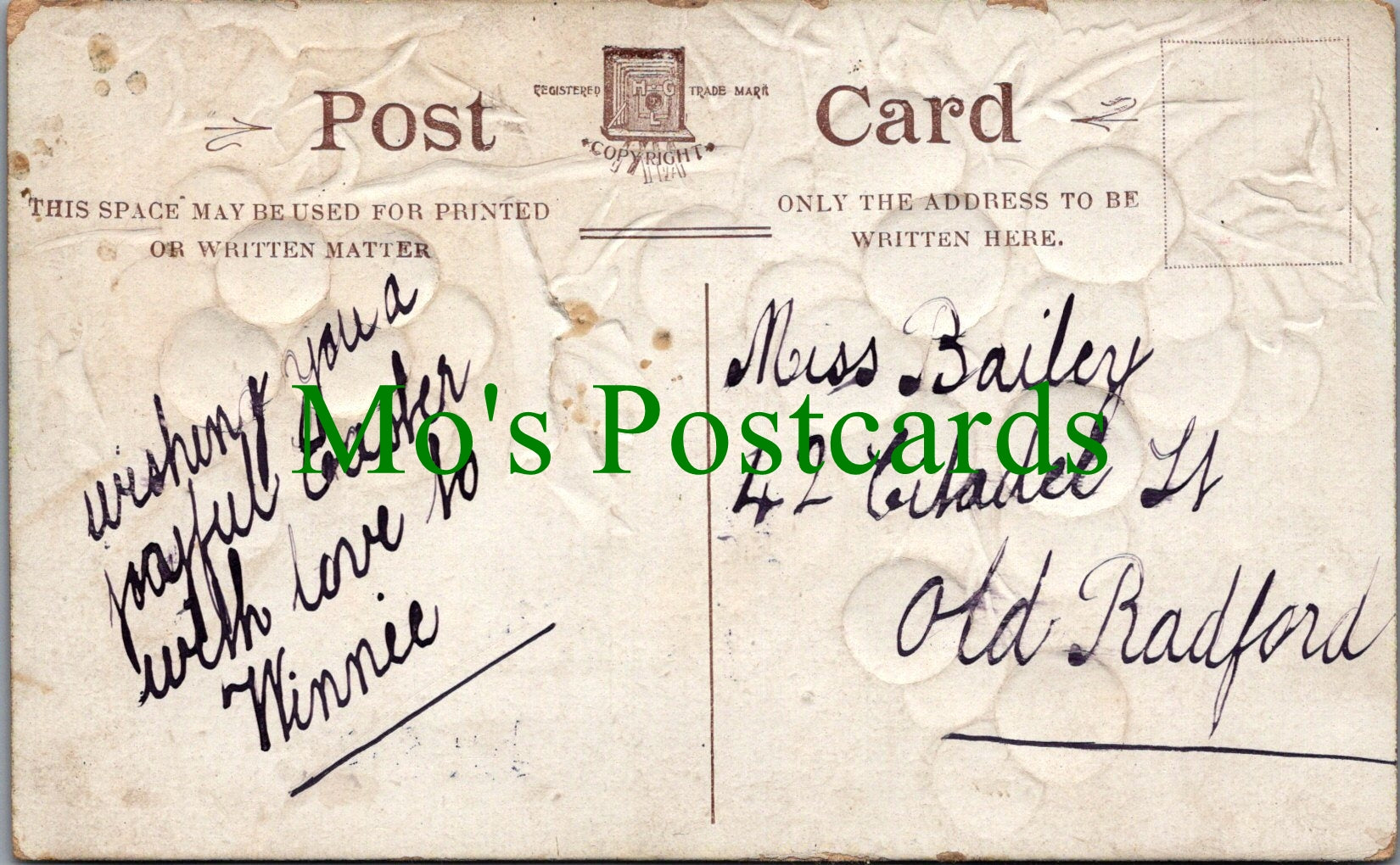 Greetings Postcard - A Peaceful Easter From Mabel SW12058
