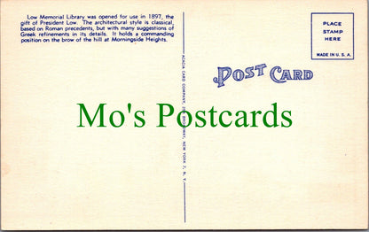 America Postcard - New York City, Low Memorial Library, Columbia University SW12081