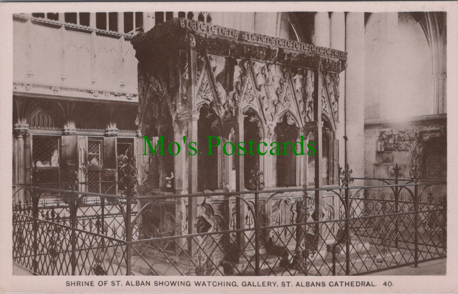 Hertfordshire Postcard - St Albans Cathedral, Shrine of St Alban  SW12707