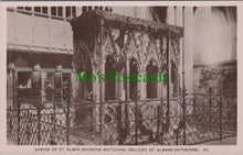 Load image into Gallery viewer, Hertfordshire Postcard - St Albans Cathedral, Shrine of St Alban  SW12707
