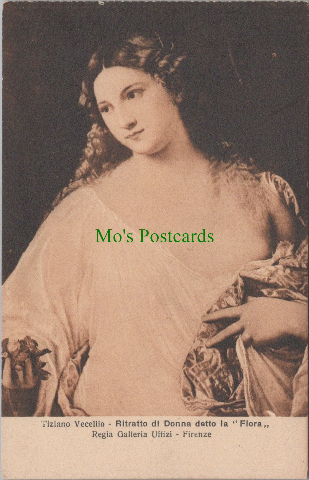 Art Postcard - Tiziano Vecellio, Ritratto Di Donna Detto La "Flora" SW12734