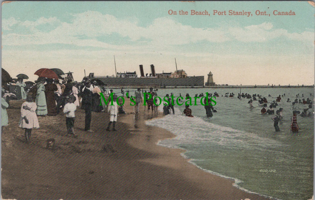 Canada Postcard - On The Beach, Port Stanley, Ontario  SW11136
