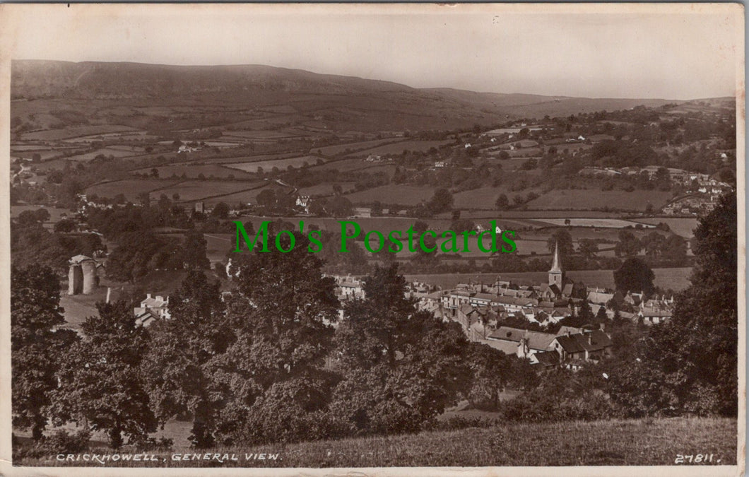Wales Postcard - Crickhowell, General View SW11153