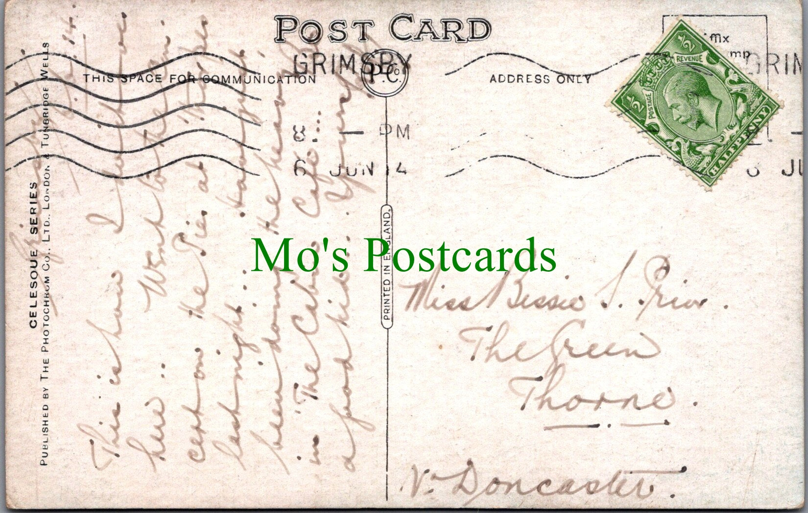 Children Postcard - Child Smoking, Seaside Whiffs  SW11157