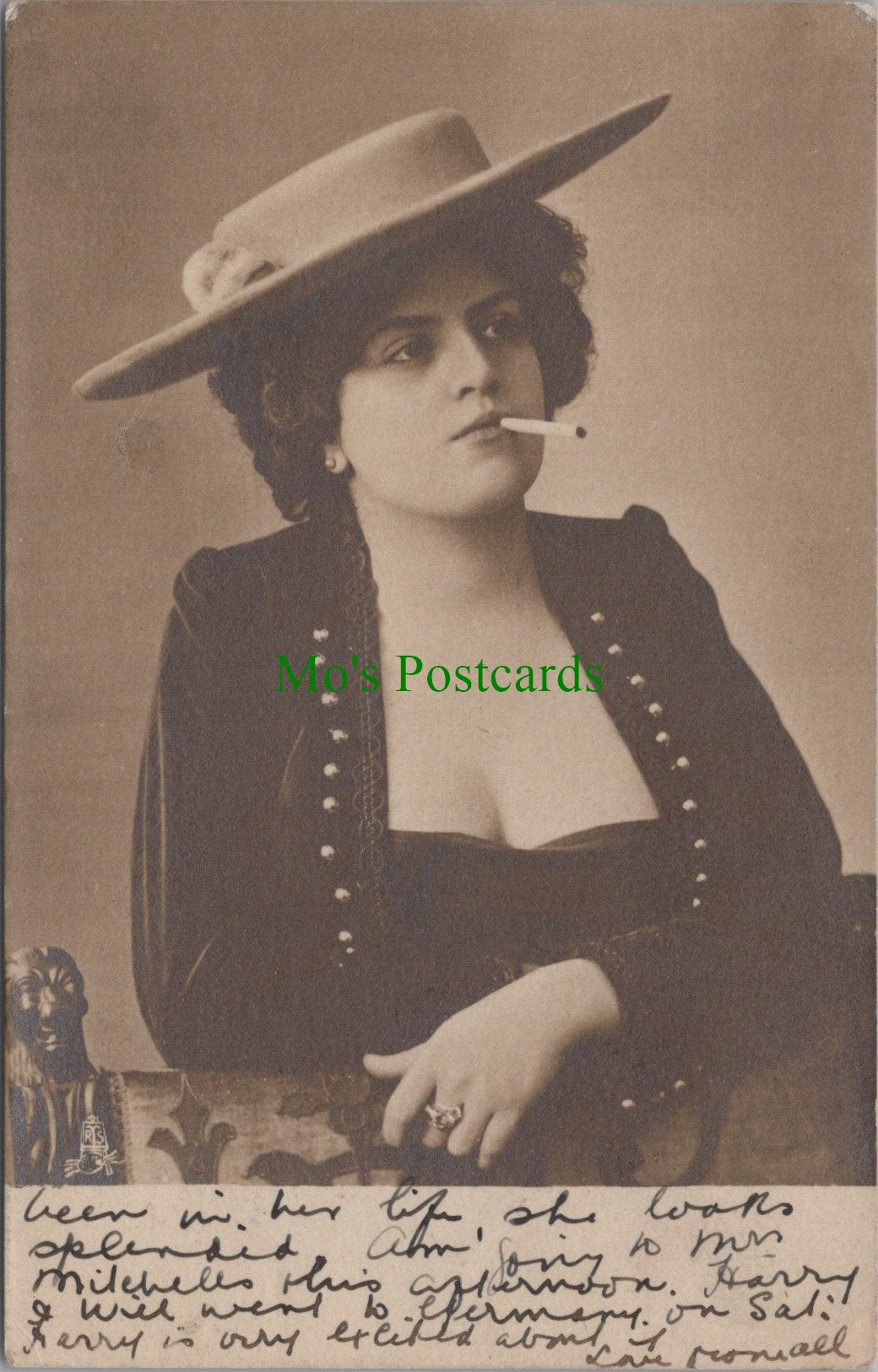 Art – Tempered Glass & Rinestones – Smoking Lady (60"X40 Australia