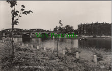 Load image into Gallery viewer, London Postcard - The Terrace and Bridge, Barnes, Richmond upon Thames SW11162
