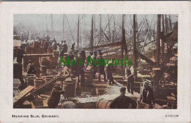 Lincolnshire Postcard - Herring Slip, Grimsby  SW11163