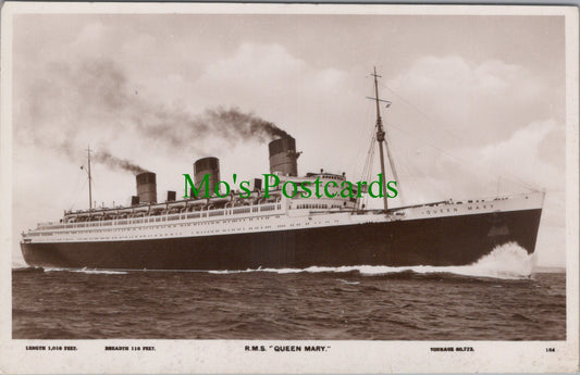 Shipping Postcard - R.M.S."Queen Mary, Ocean Liner  SW11207