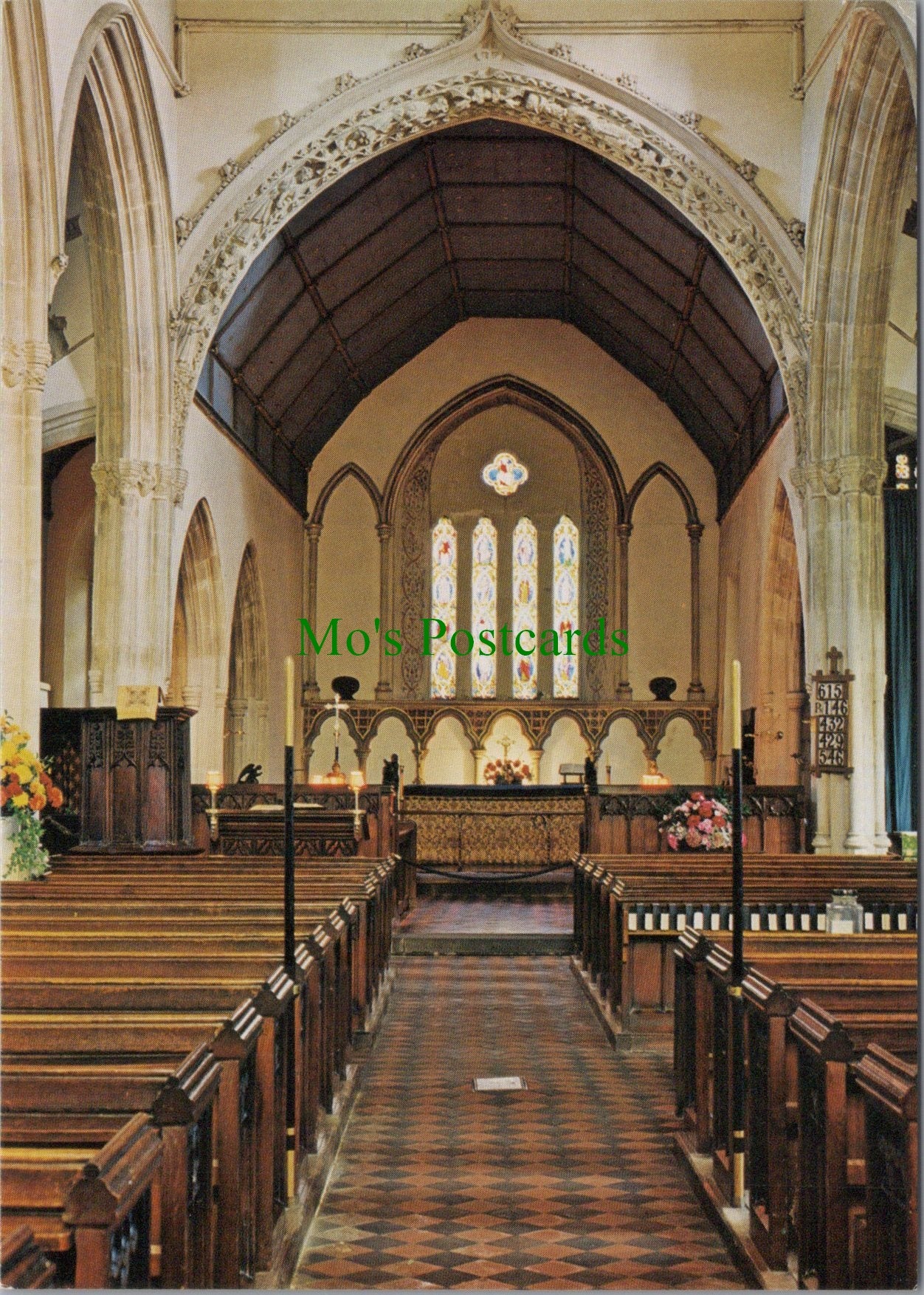 Wiltshire Postcard - Castle Combe, St Andrew's Church SW12786