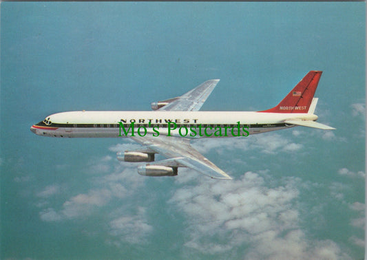 Aviation Postcard - Northwest Airlines, Douglas DC-8-33 - SW12801