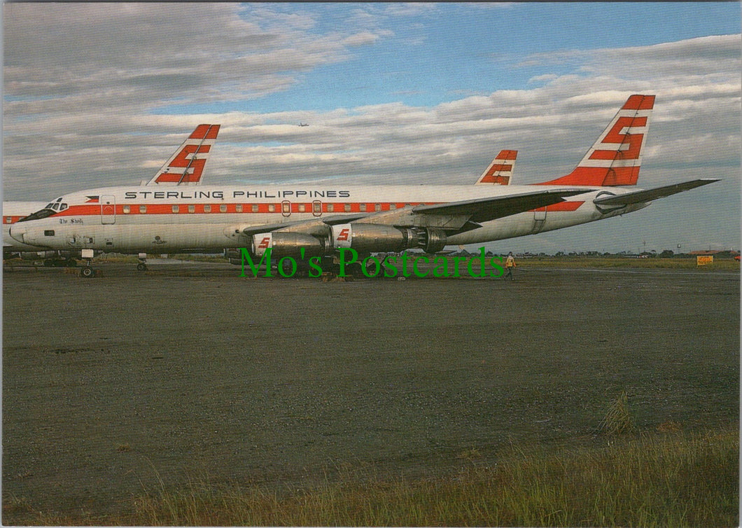 Aviation Postcard - Sterling Philippines Douglas DC-8-43 Aeroplane SW12806