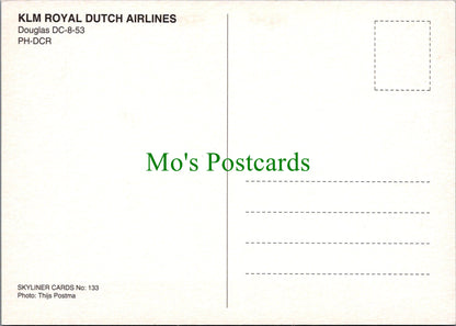 Aviation Postcard - KLM Royal Dutch Airlines Douglas DC-8-53 Aeroplane SW12808