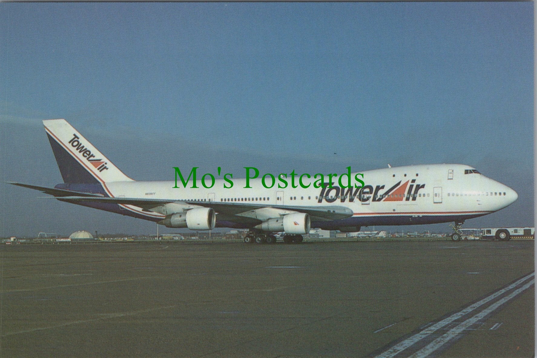 Aviation Postcard - Tower Air N606FF B747 Aeroplane SW12814