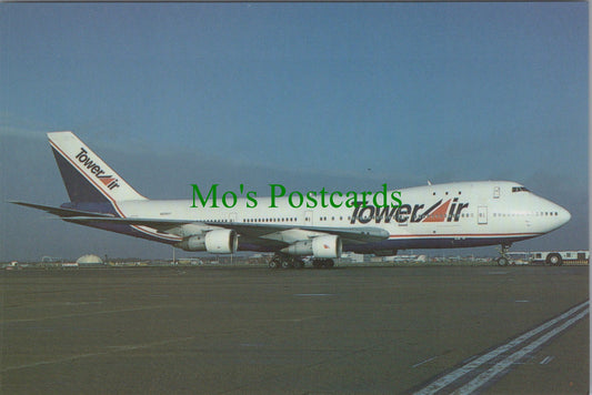Aviation Postcard - Tower Air N606FF B747 Aeroplane SW12814