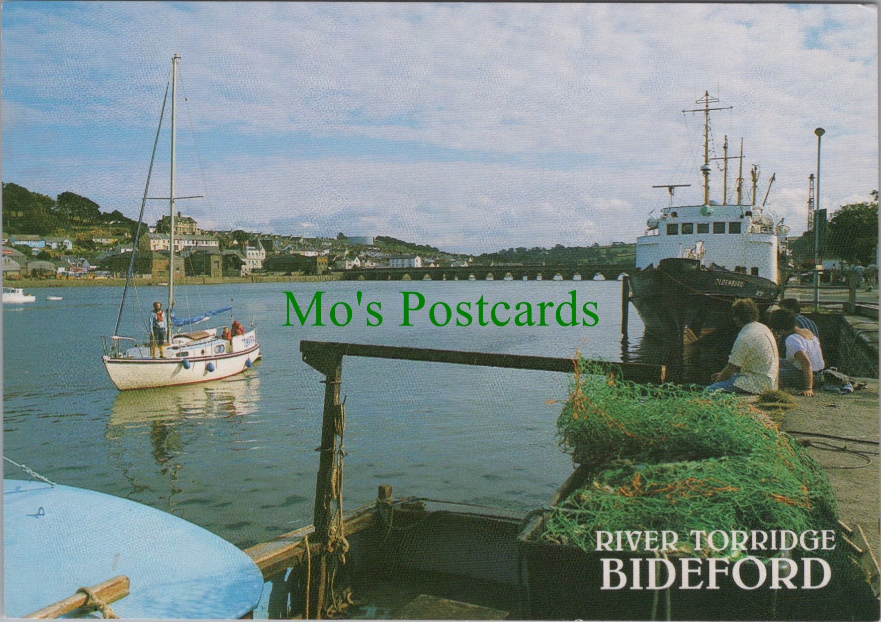 Devon Postcard - Bideford, River Torridge and Bridge  SW12829