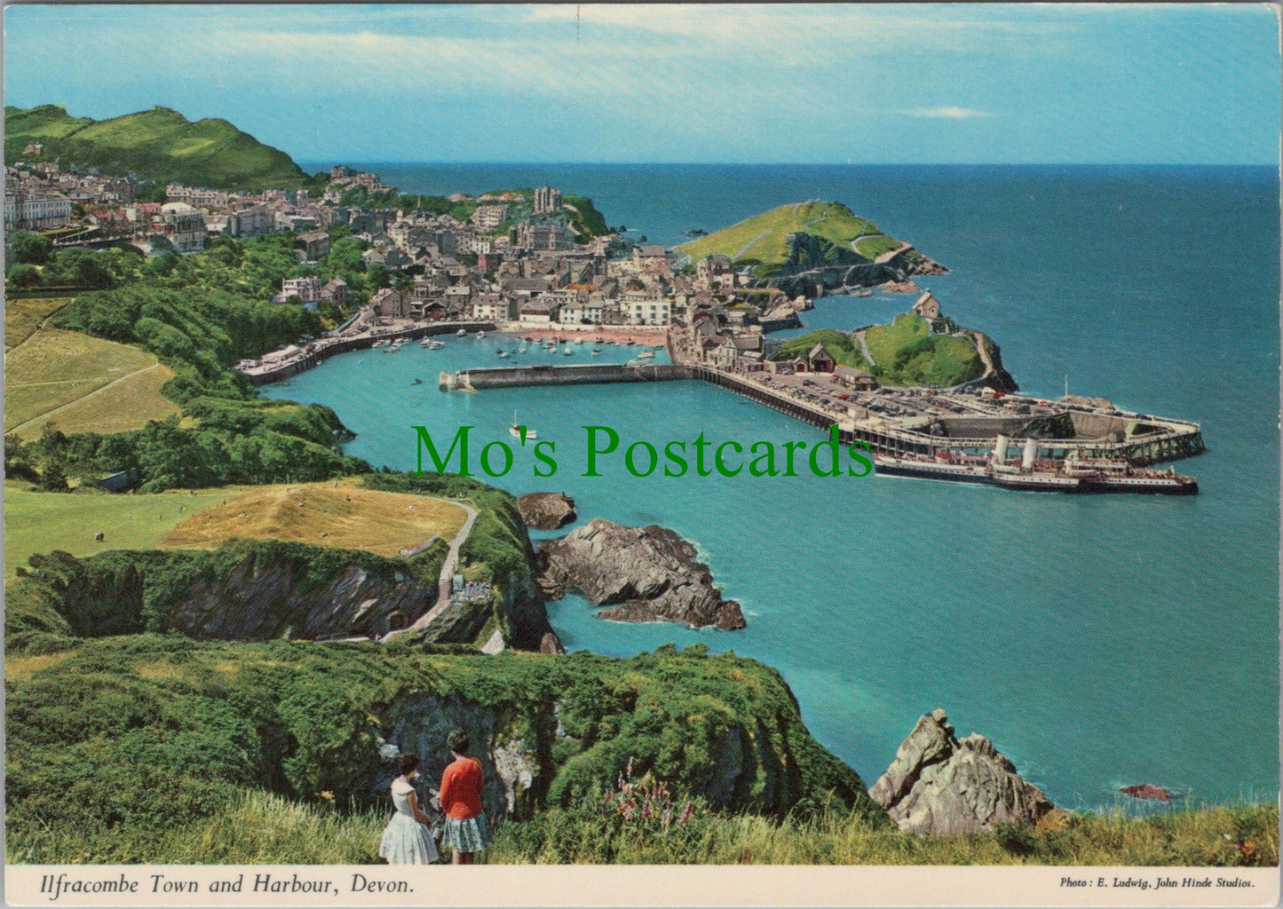 Devon Postcard - Ilfracombe Town and Harbour  SW12871