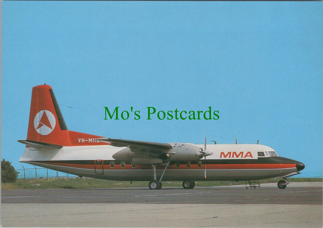 Aviation Postcard - MacRobertson Miller Airlines Fokker F27 Aeroplane SW12880