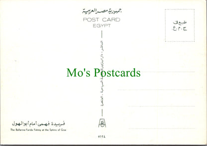 Egypt Postcard - The Ballerinas Farida Fahmy at The Sphinx of Giza  SW11365