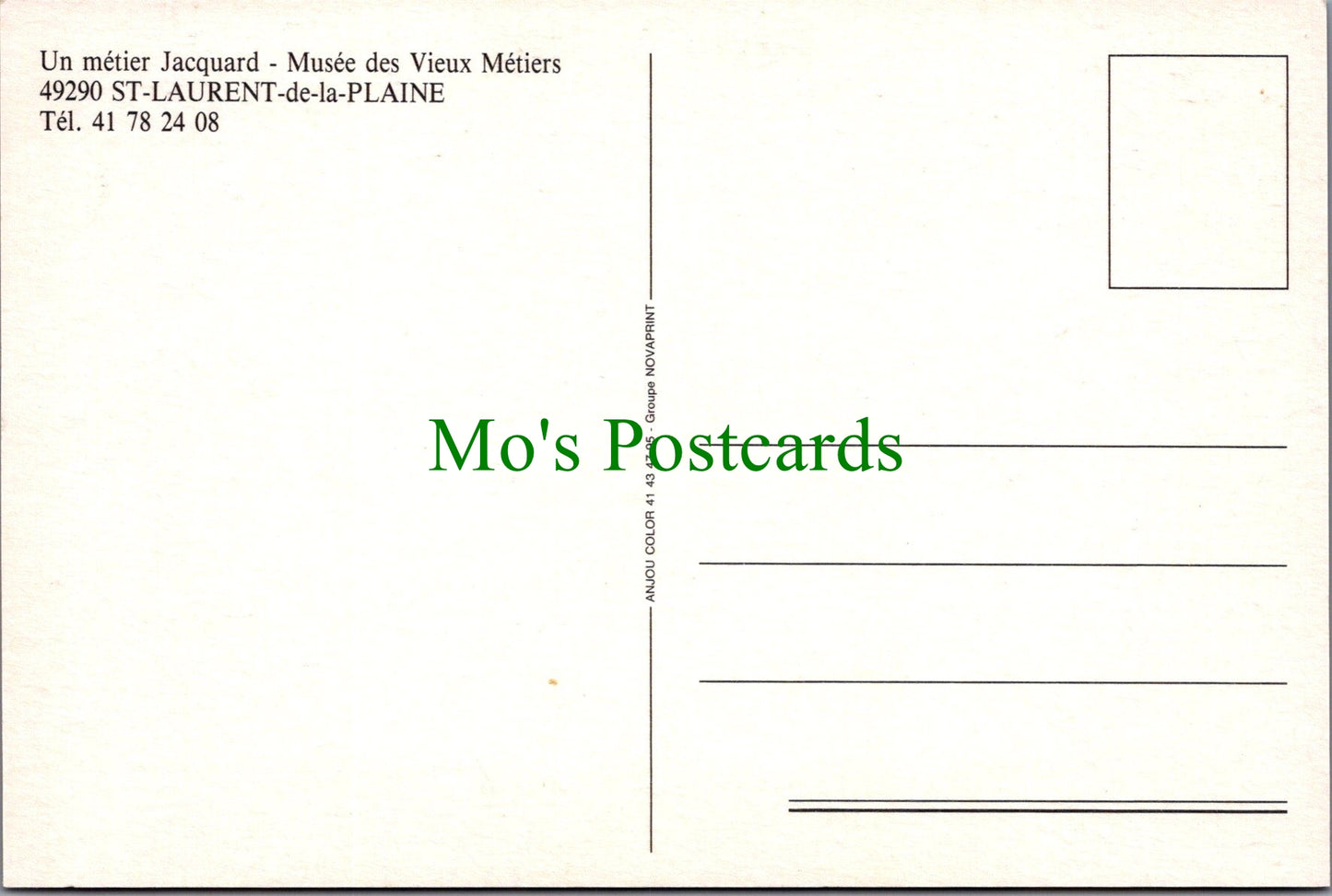 France Postcard - Saint-Laurent-de-la-Plaine - Musee Des Vieux Metiers  SW11384