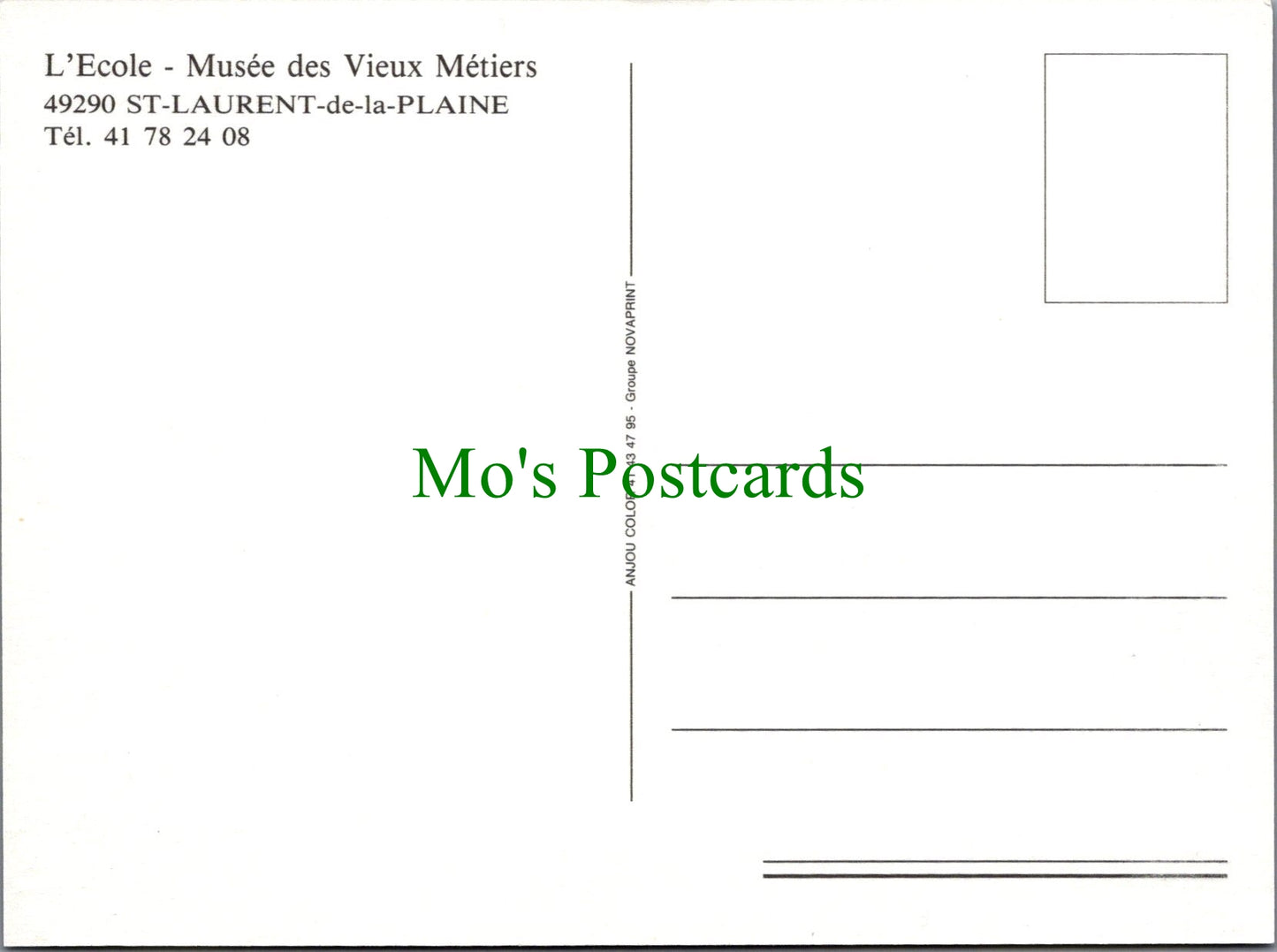 France Postcard - Saint-Laurent-de-la-Plaine - Musee Des Vieux Metiers  SW11386