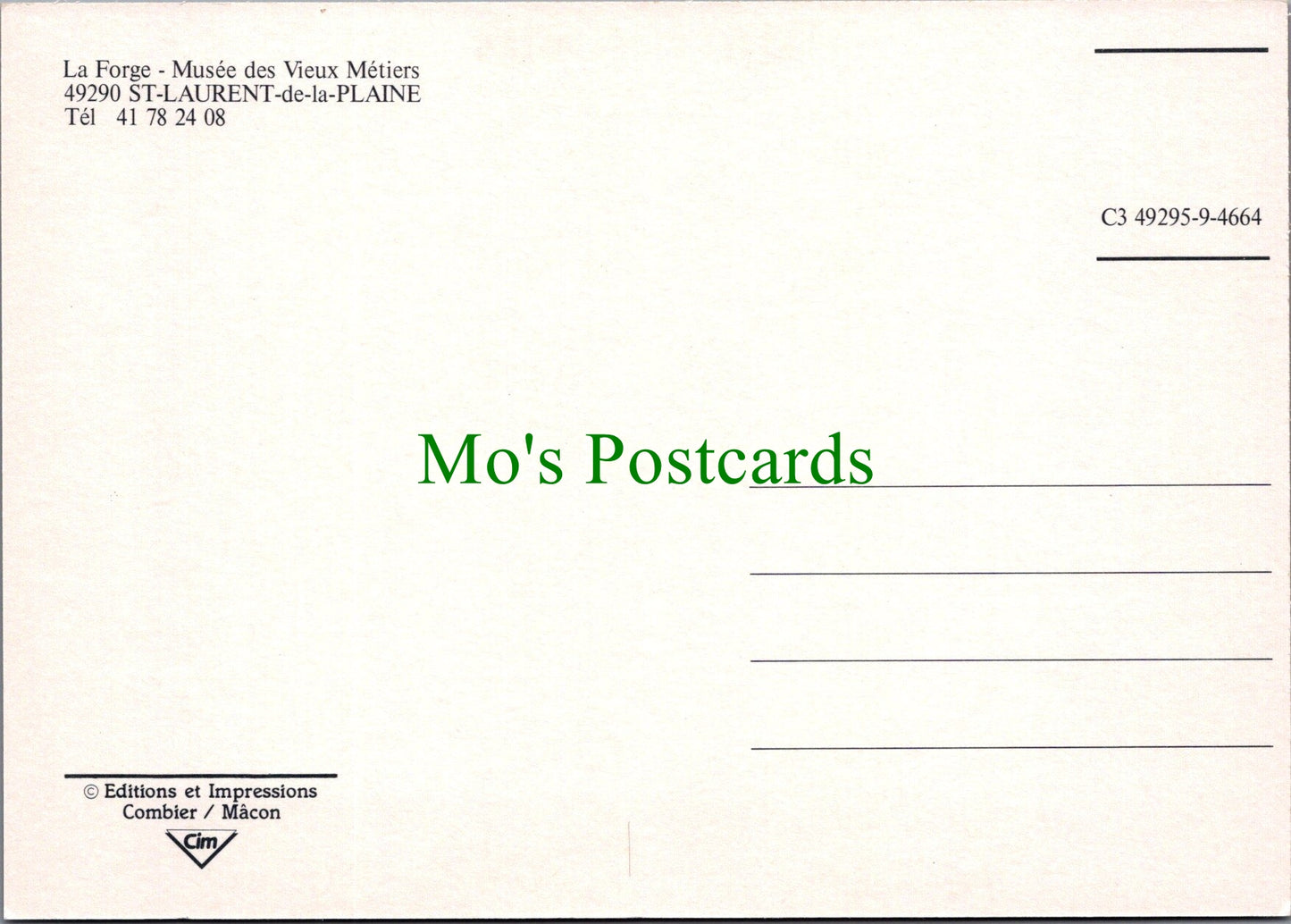 France Postcard - Saint-Laurent-de-la-Plaine - Musee Des Vieux Metiers  SW11387