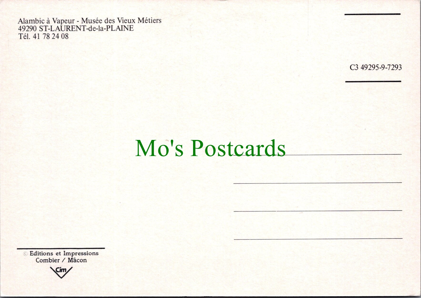 France Postcard - Saint-Laurent-de-la-Plaine - Musee Des Vieux Metiers  SW11388