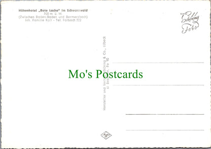 Germany Postcard - Hohenhotel Rote Lache Im Schwarzwald  SW11445