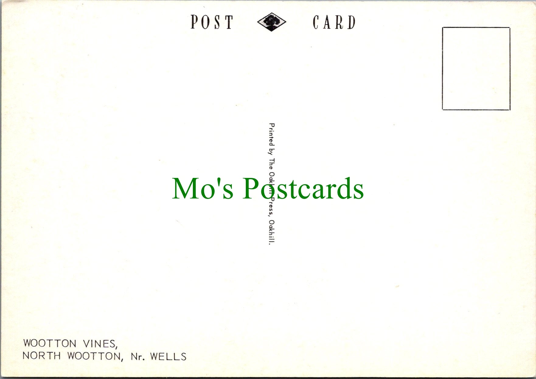 Somerset Postcard - Wootton Vines, North Wootton, Nr Wells   SW11454