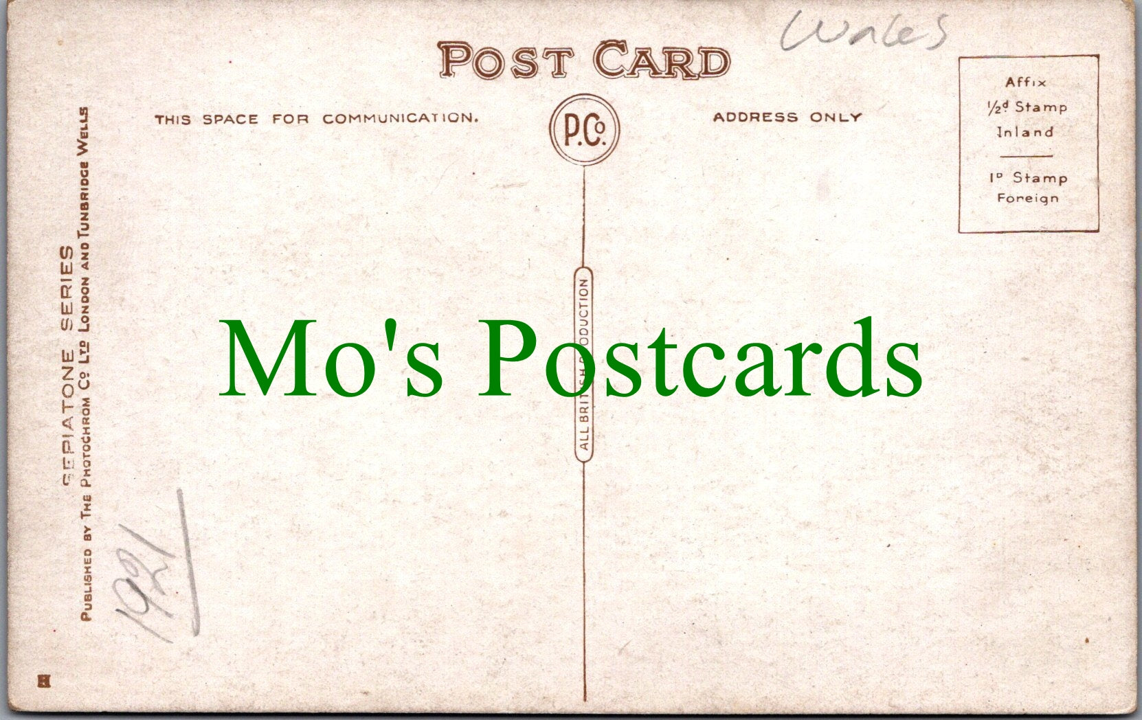 Wales Postcard - Greetings From Portmadoc / Porthmadog  SW12309