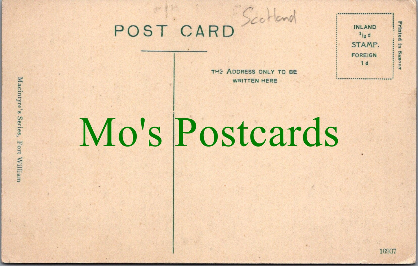 Scotland Postcard - Banavie Hotel, Caledonian Canal   SW12315