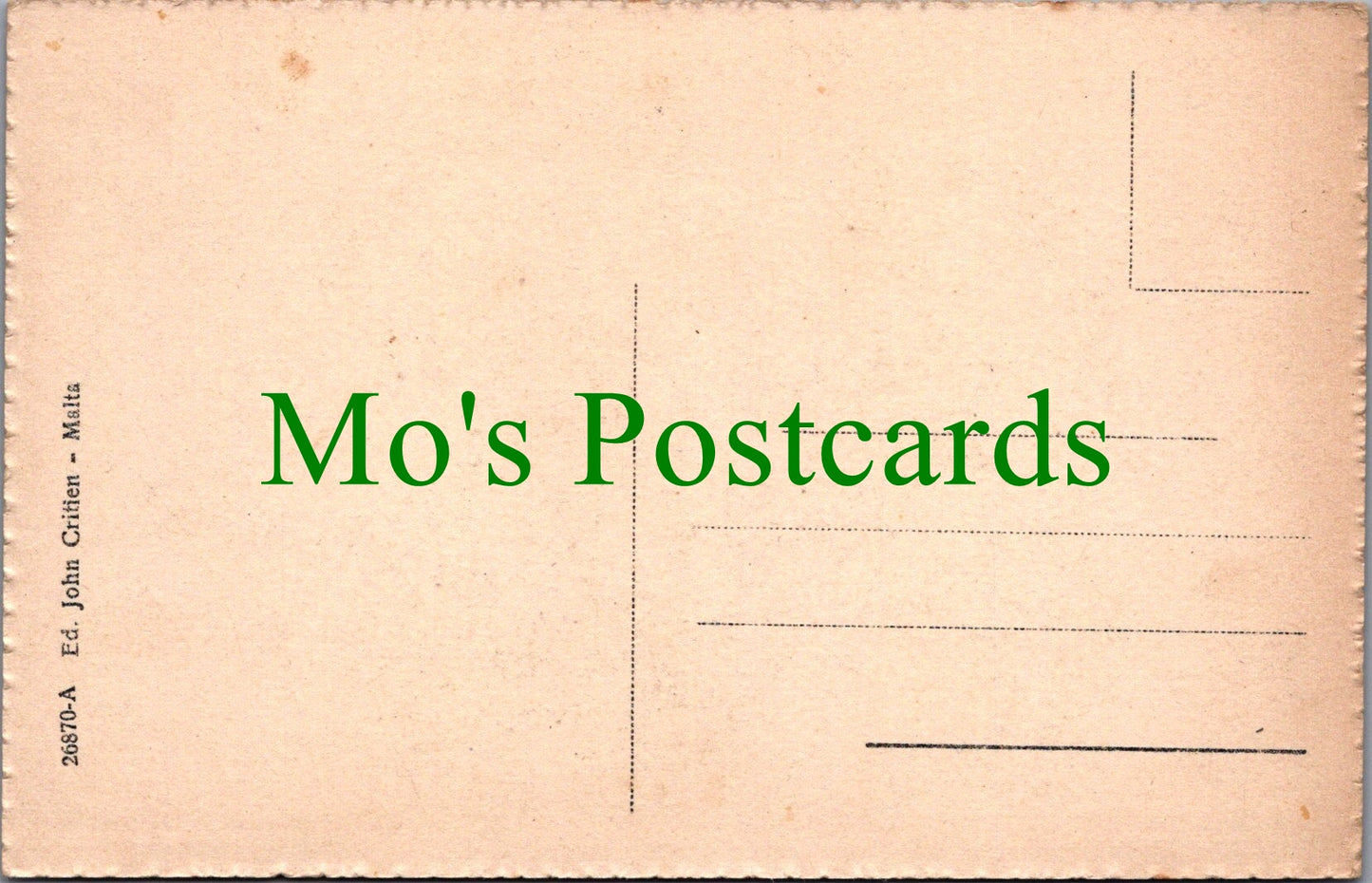 Malta Postcard - A Maltese Milkman  SW12380